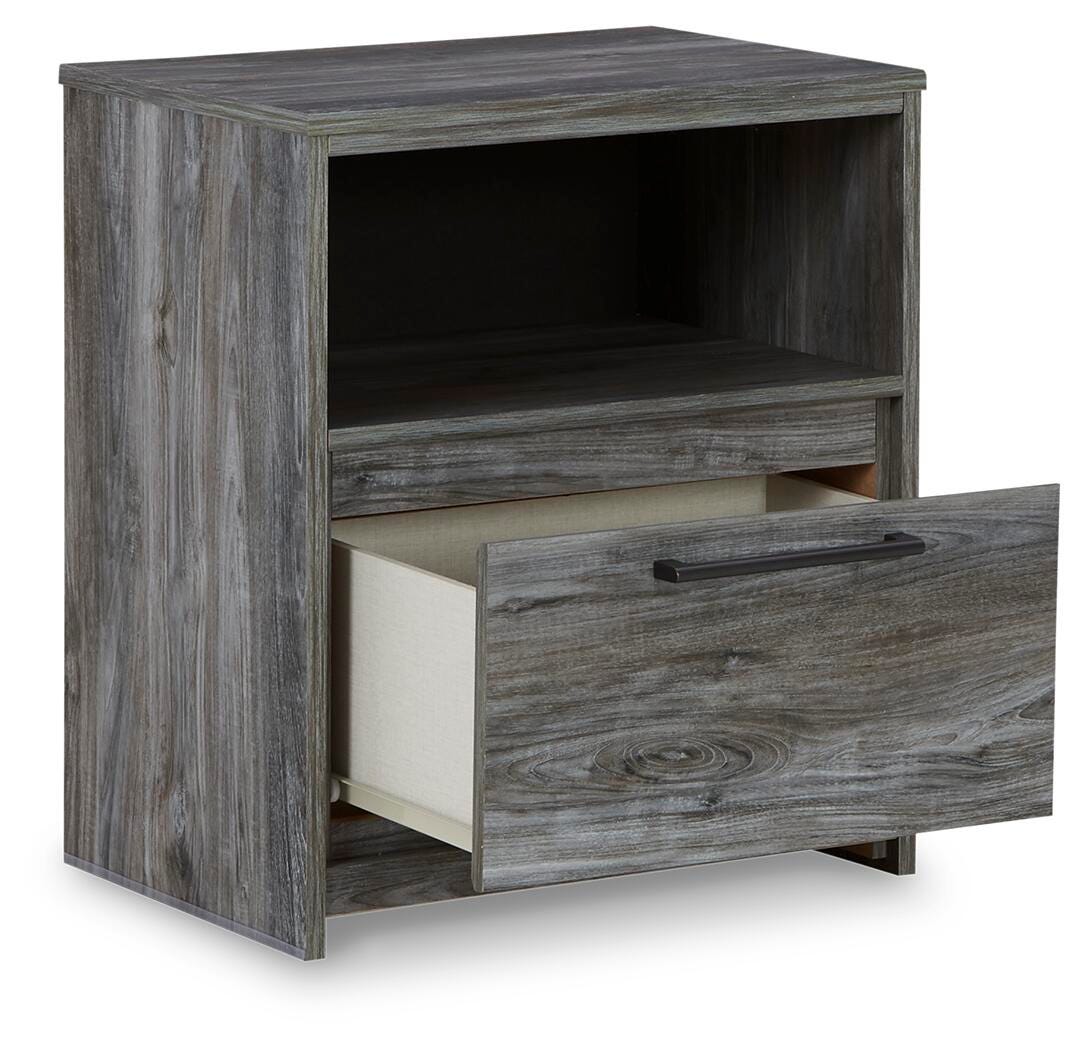 Baystorm Gray Twin Panel Bed, Dresser, Mirror and Nightstand from Ashley Furniture - Luna Furniture