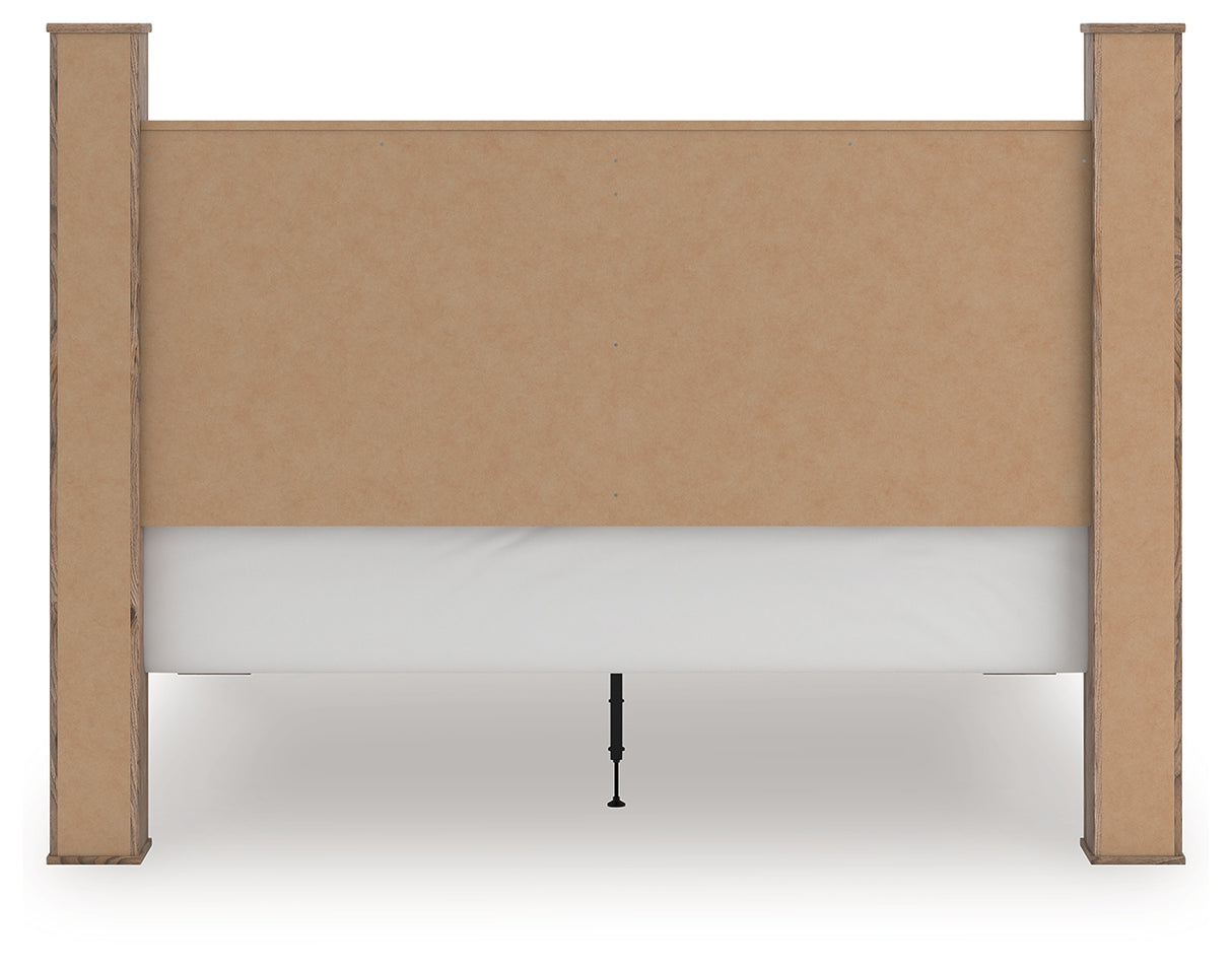 Rusticott Brown King Poster Bed, Dresser and Nightstand from Ashley - Luna Furniture
