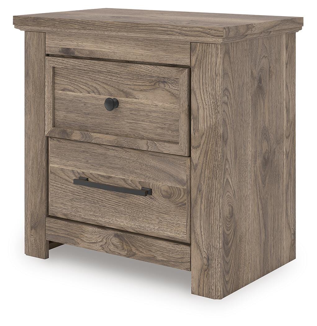 Rusticott Brown Queen Poster Bed, Dresser, Mirror and Nightstand from Ashley - Luna Furniture
