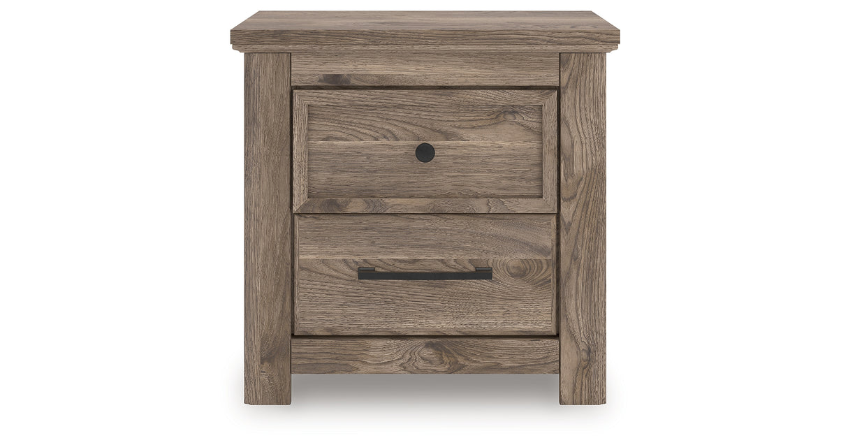 Rusticott King Panel Bed with Dresser and Nightstand in Brown from Ashley - Luna Furniture