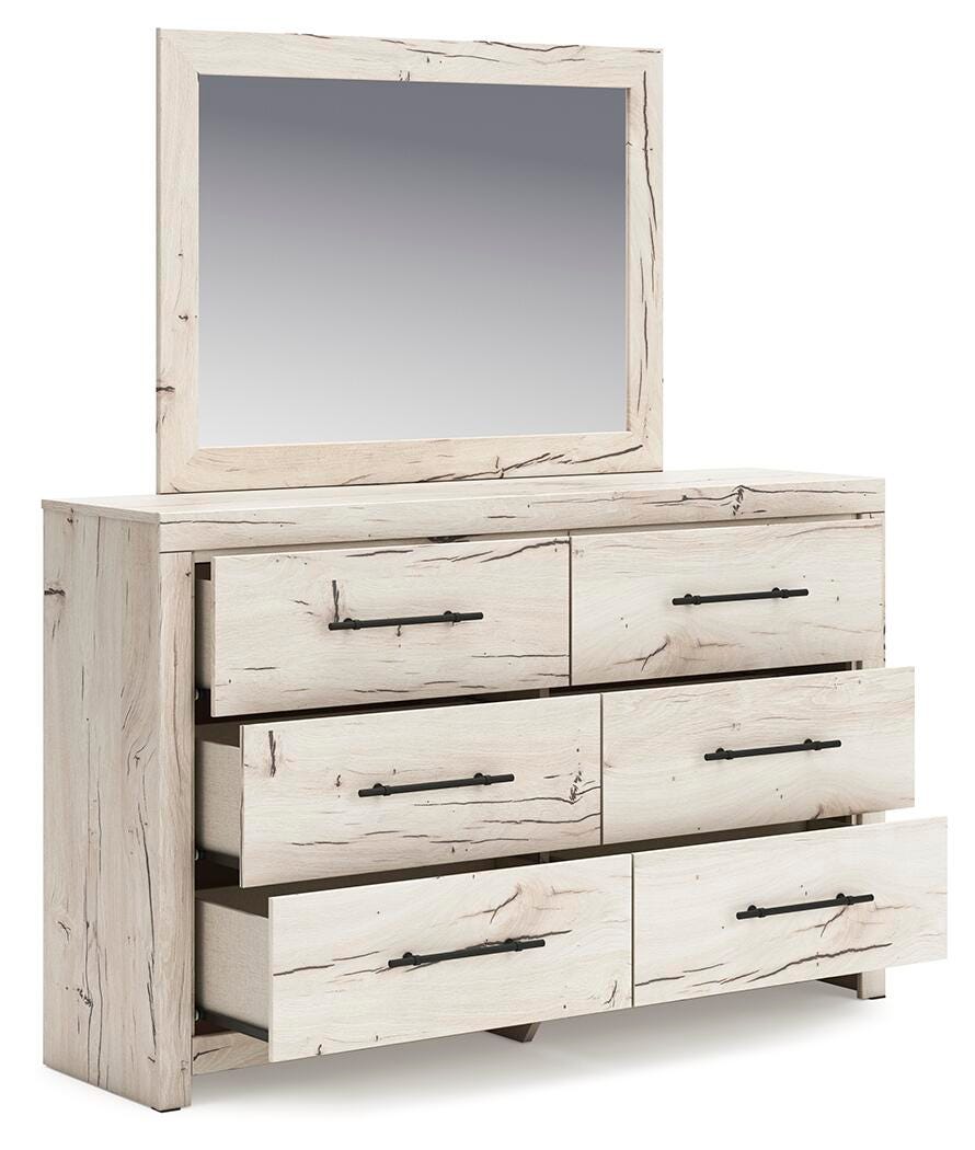 Lawroy Queen Panel Storage Bed, Dresser, Mirror, Chest and Nightstand from Ashley - Luna Furniture