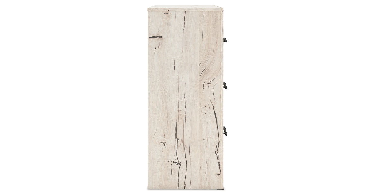 Lawroy Twin Panel Headboard with Dresser and 2 Nightstands in Light Natural from Ashley - Luna Furniture