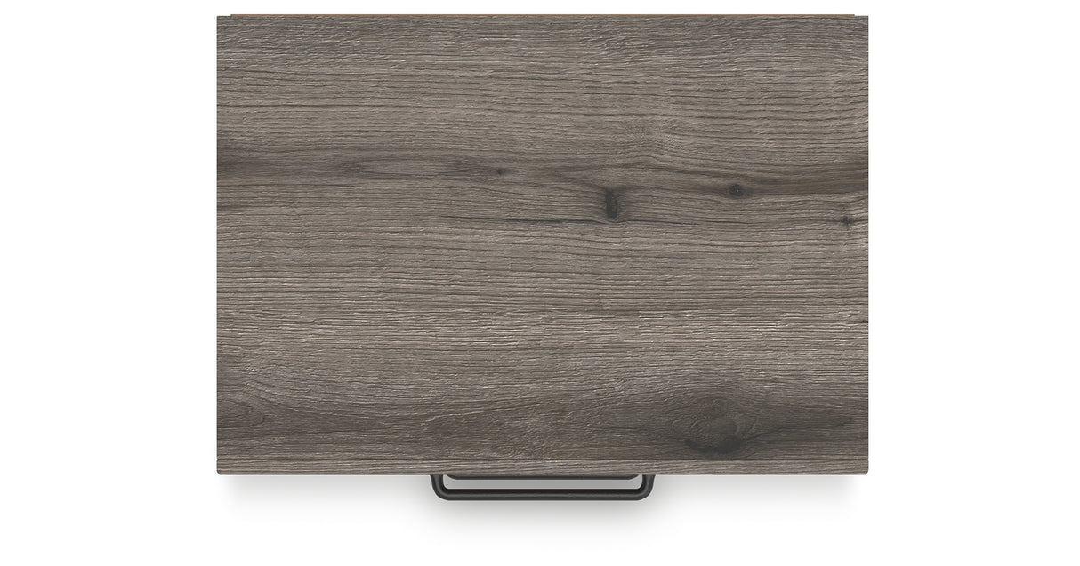 Graystorm King Panel Bed with Mirrored Dresser and 2 Nightstands in Brown Gray from Ashley - Luna Furniture