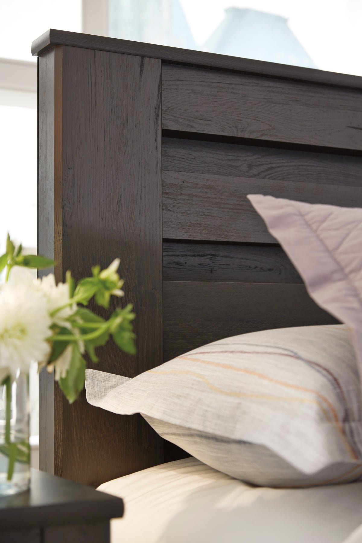 Brinxton Charcoal King Panel Bed from Ashley - Luna Furniture