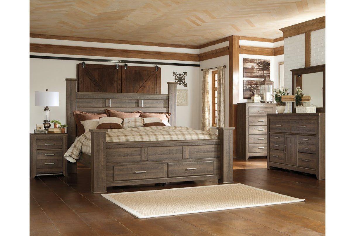 Juararo Dark Brown Dresser and Mirror from Ashley - Luna Furniture