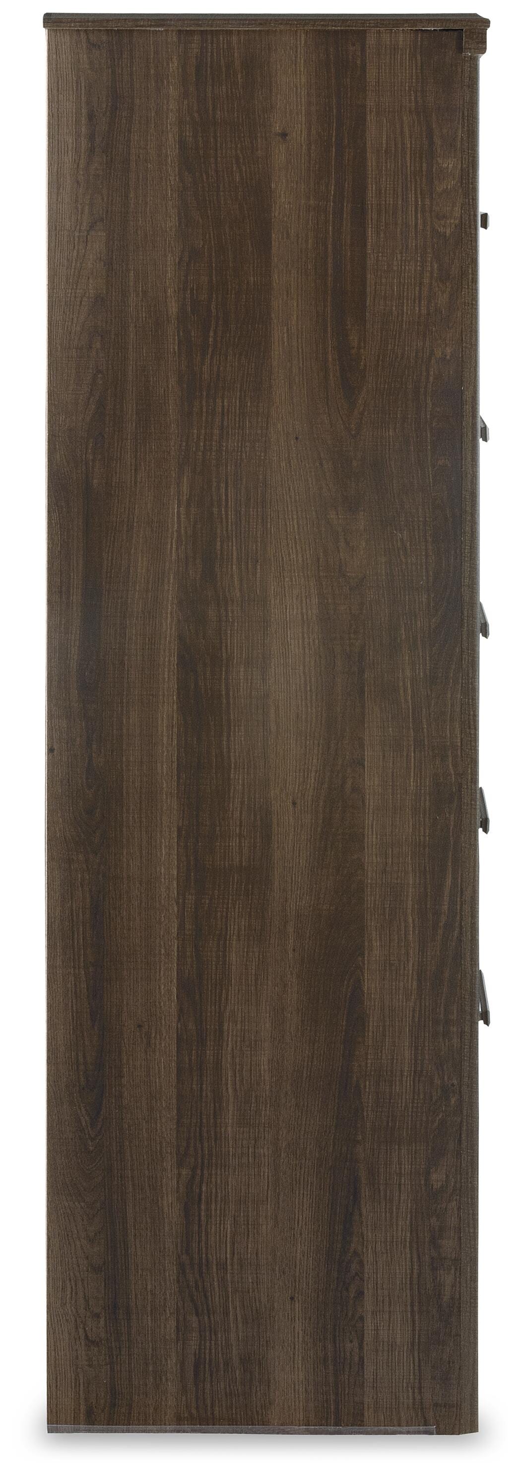 Juararo Dark Brown Dresser, Chest and Nightstand from Ashley - Luna Furniture