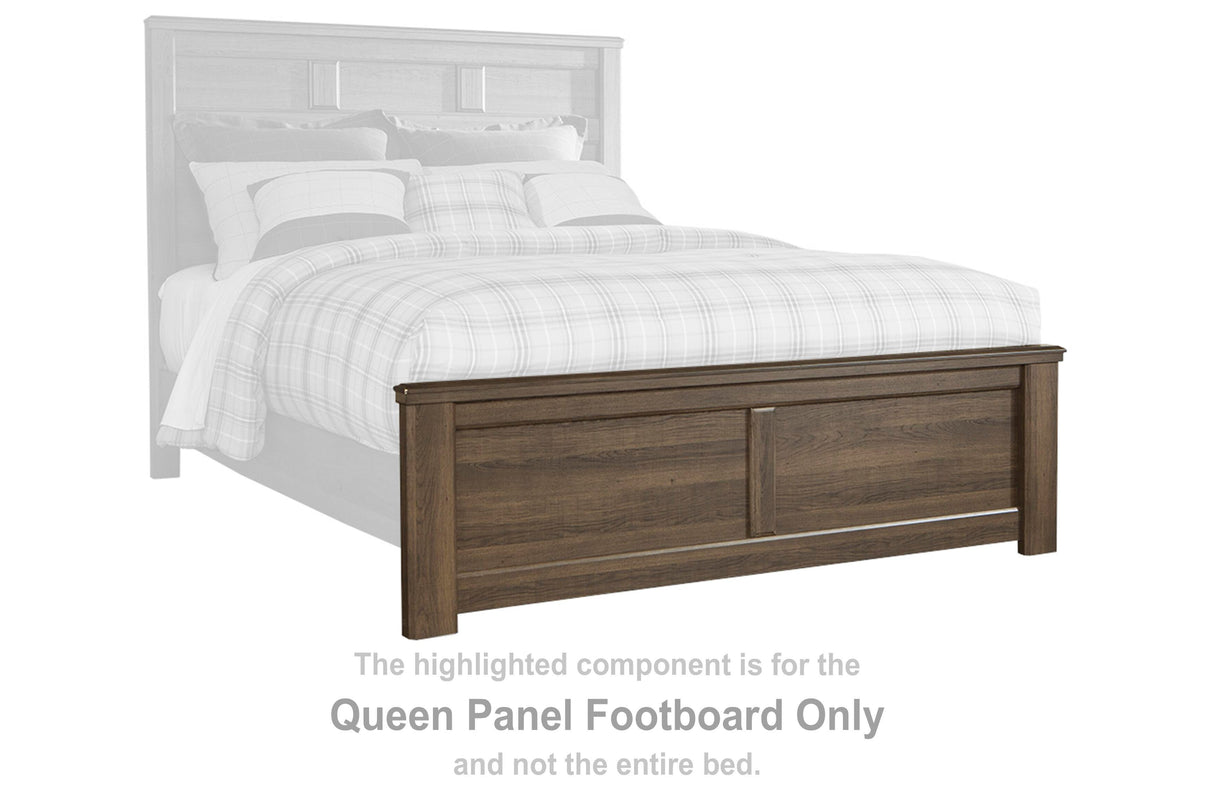 Juararo Dark Brown Queen Panel Footboard from Ashley - Luna Furniture