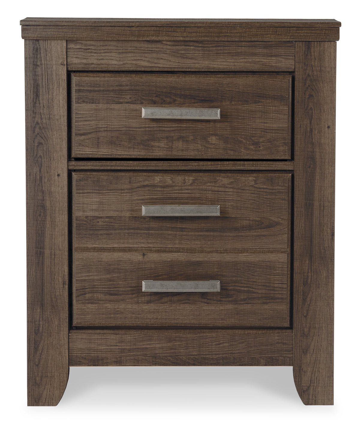 Juararo King Panel Bed with Mirrored Dresser and 2 Nightstands in Dark Brown from Ashley Furniture - Luna Furniture