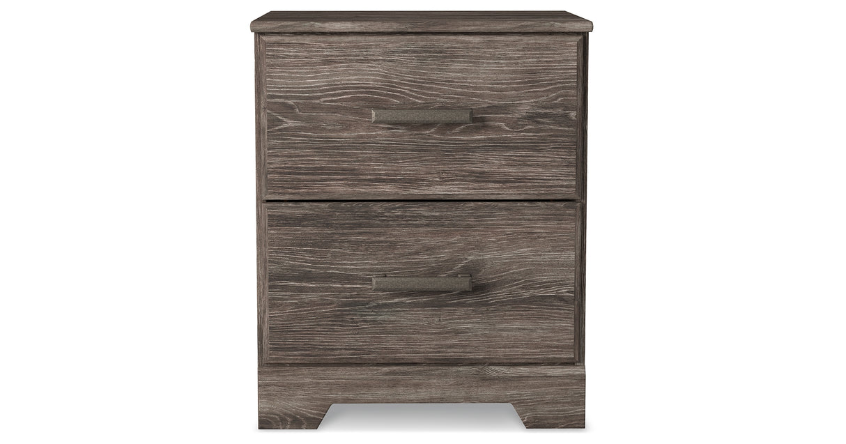 Ralinksi King Panel Bed with 2 Nightstands in Gray from Ashley Furniture - Luna Furniture