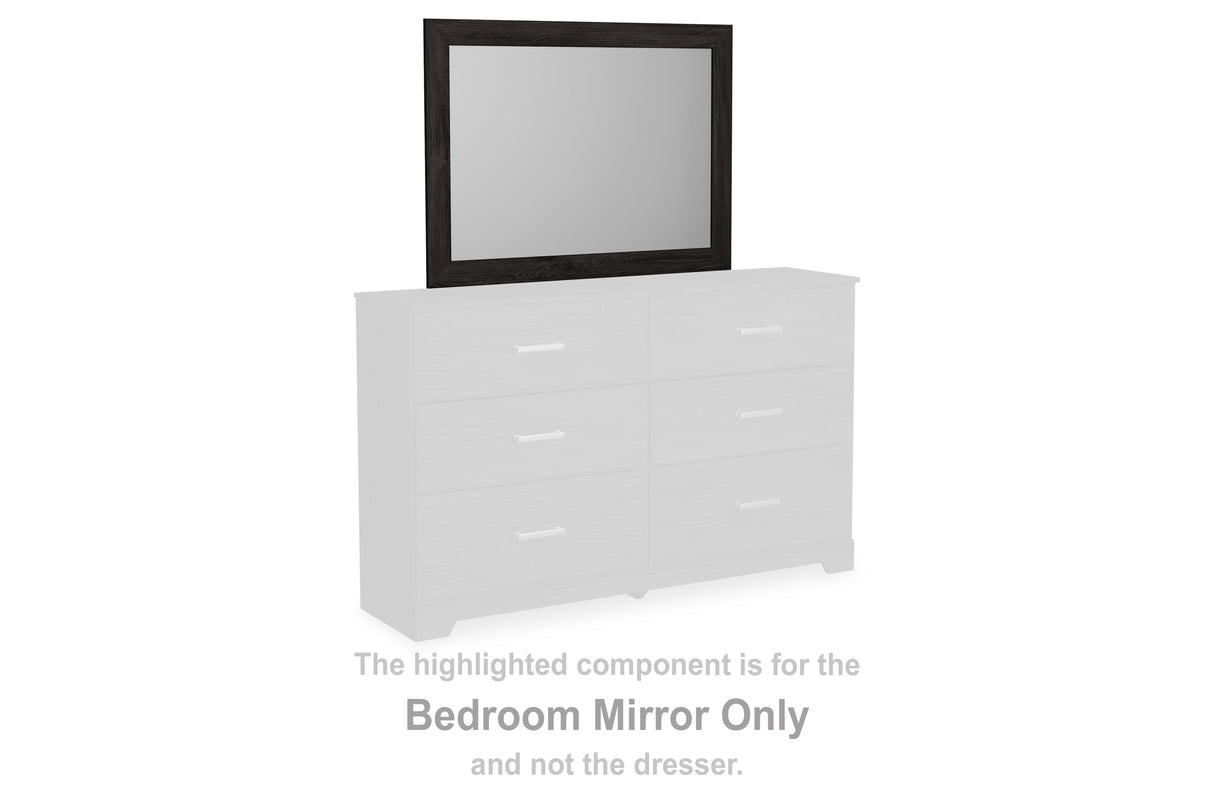 Belachime Black Bedroom Mirror (Mirror Only) from Ashley Furniture - Luna Furniture