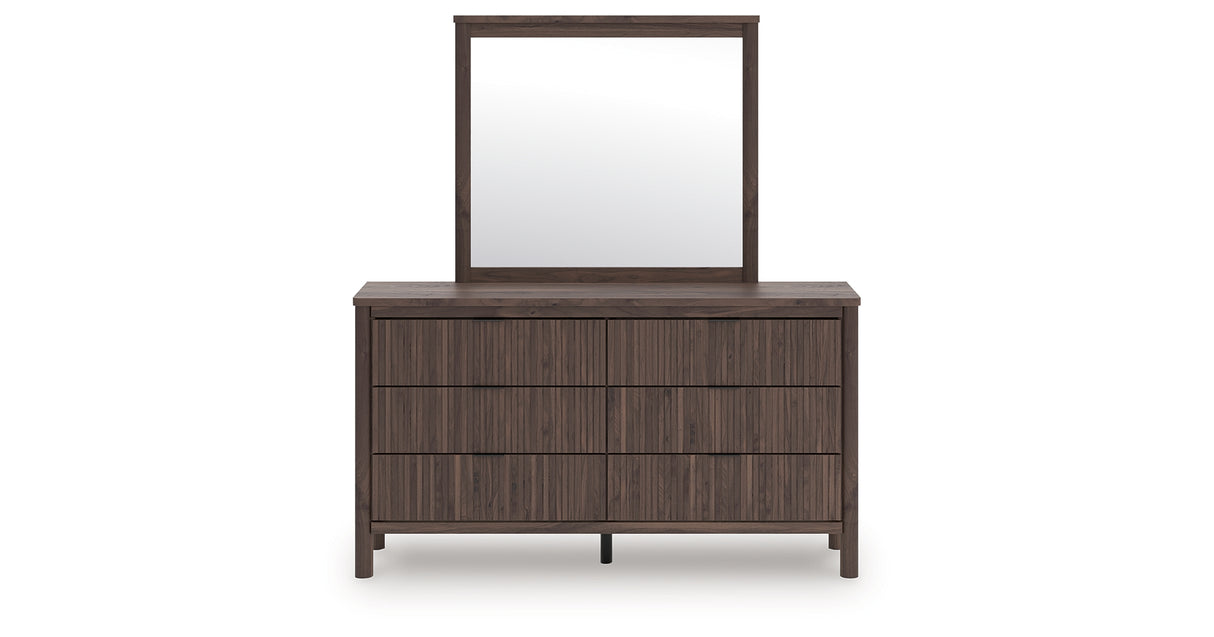 Pamytta Brown Dresser and Mirror from Ashley Furniture - Luna Furniture
