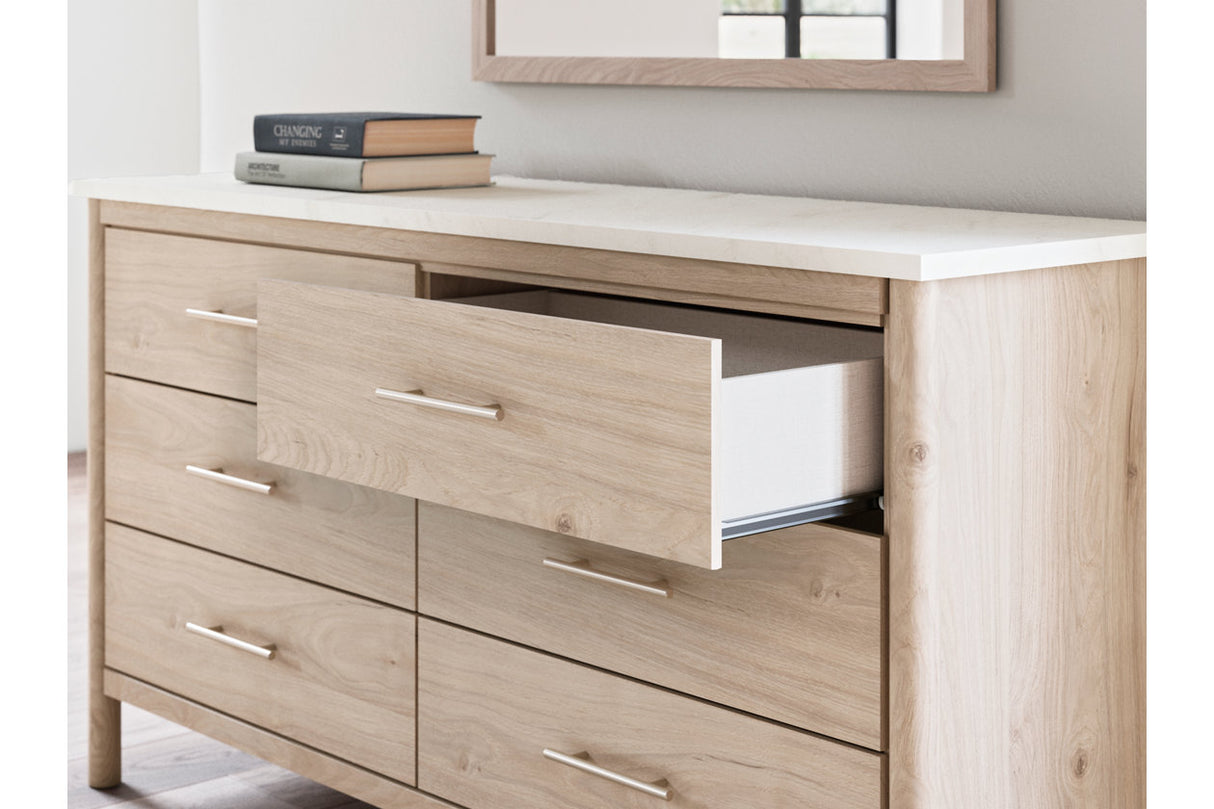 Cadmori Two-tone Dresser and Mirror from Ashley - Luna Furniture
