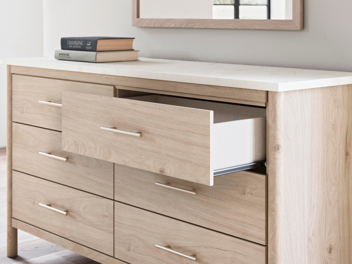Cadmori Two-tone Dresser and Mirror from Ashley - Luna Furniture