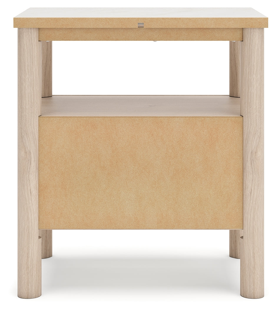 Cadmori Two-tone King Upholstered Panel Bed, Dresser and Nightstand from Ashley Furniture - Luna Furniture