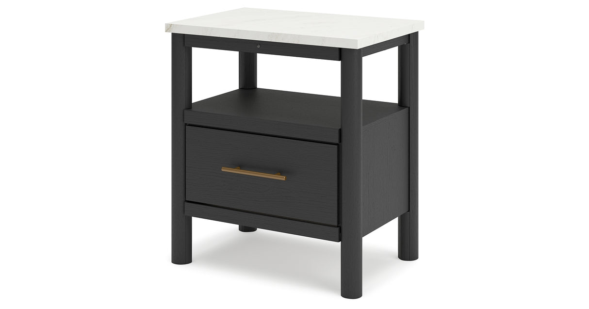 Cadmori Black/White Nightstand from Ashley - Luna Furniture