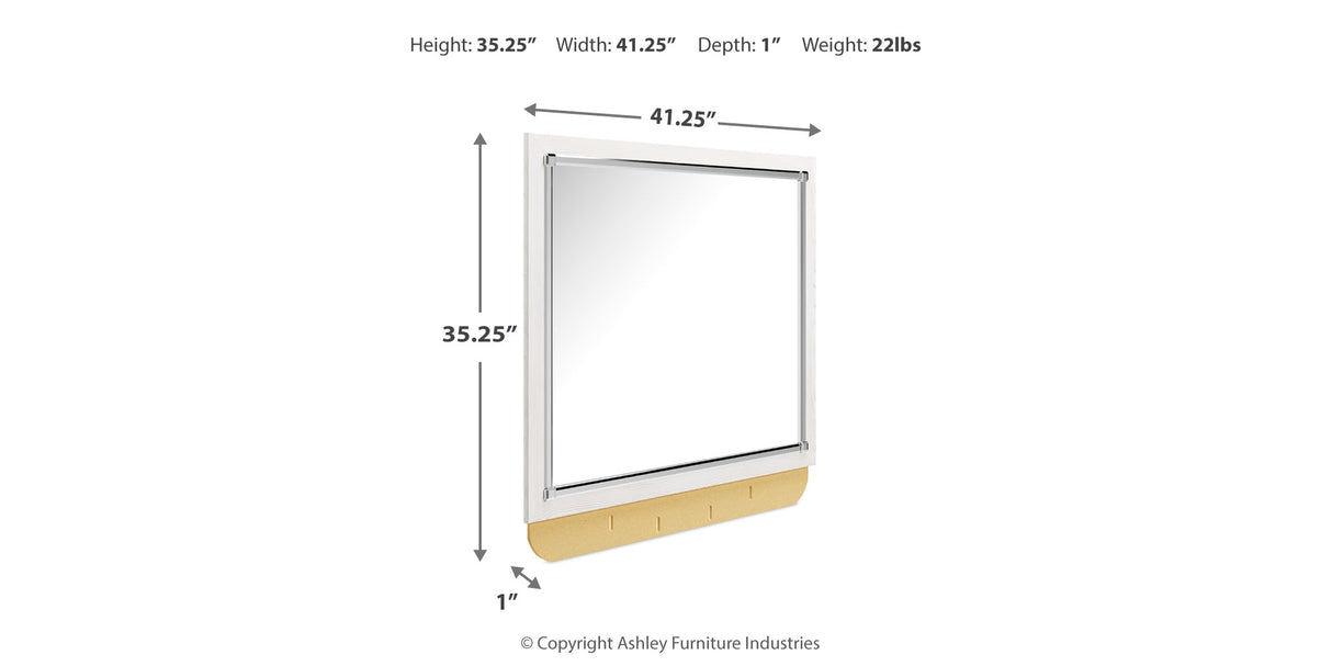 Altyra White Bedroom Mirror (Mirror Only) from Ashley - Luna Furniture