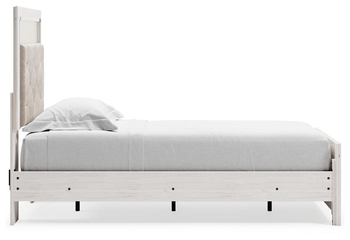 Altyra White Twin Panel Bed, Dresser and Mirror from Ashley Furniture - Luna Furniture