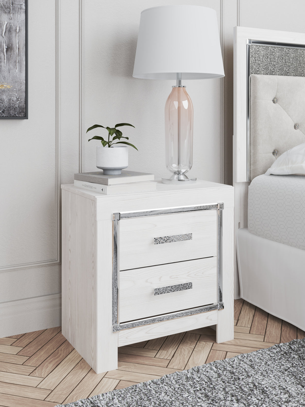 Altyra White King Storage Bed, Dresser and Nightstand from Ashley Furniture - Luna Furniture