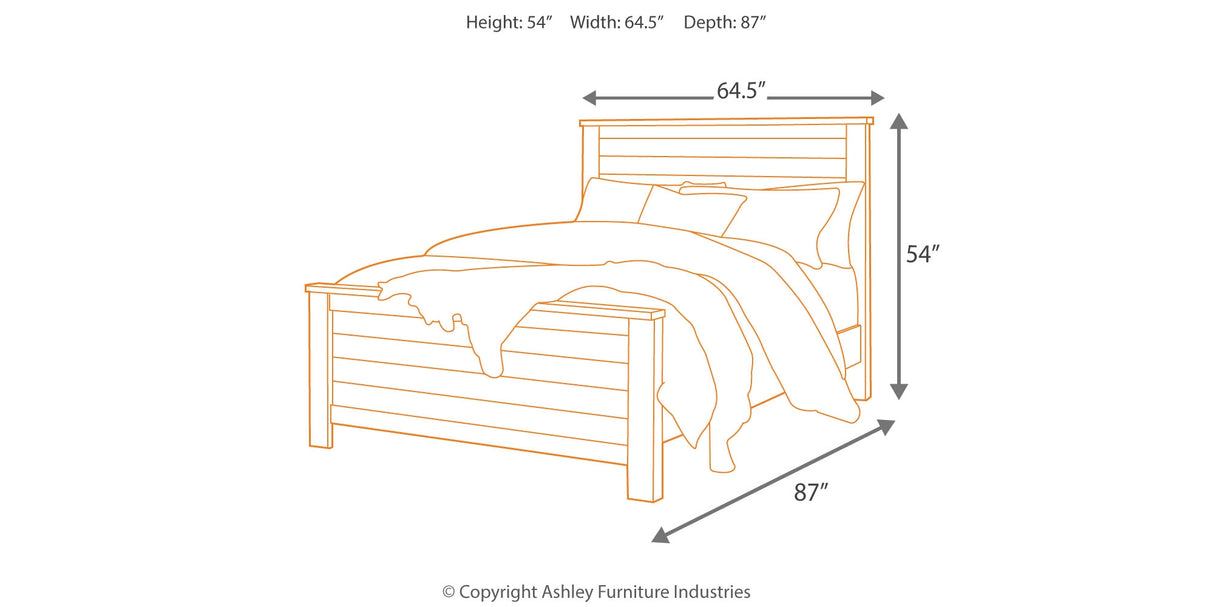 Porter Rustic Brown California King Panel Bed from Ashley Furniture - Luna Furniture