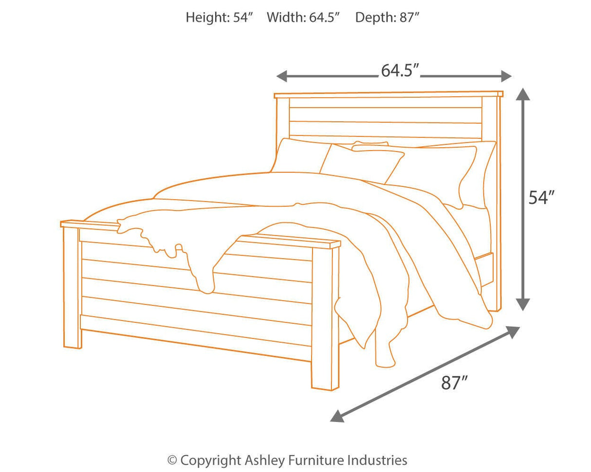 Porter Rustic Brown California King Panel Bed from Ashley Furniture - Luna Furniture