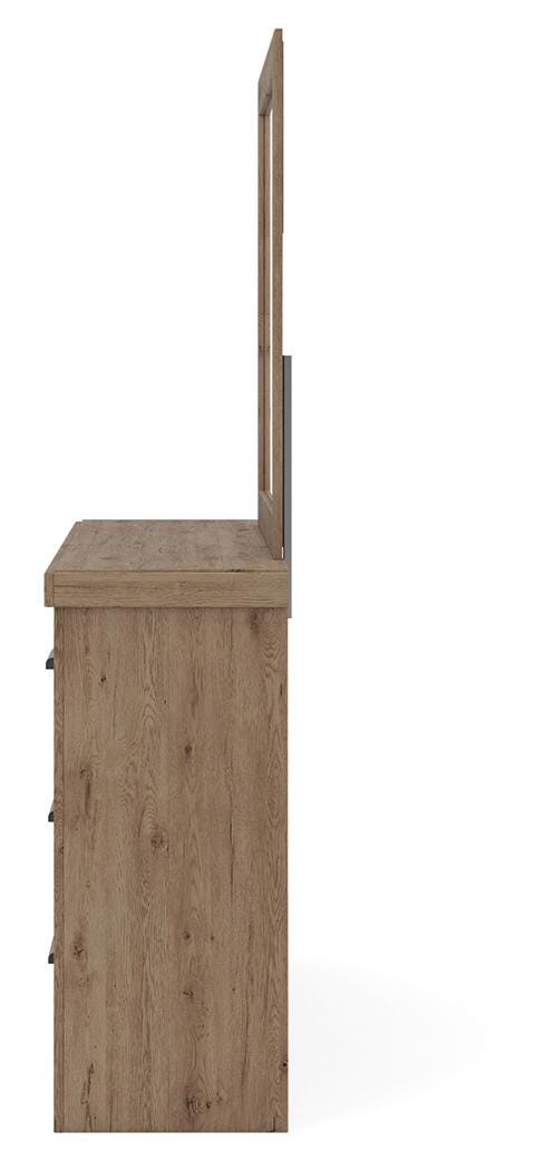 Oliandon Queen Panel Bed, Dresser and Mirror from Ashley Furniture - Luna Furniture
