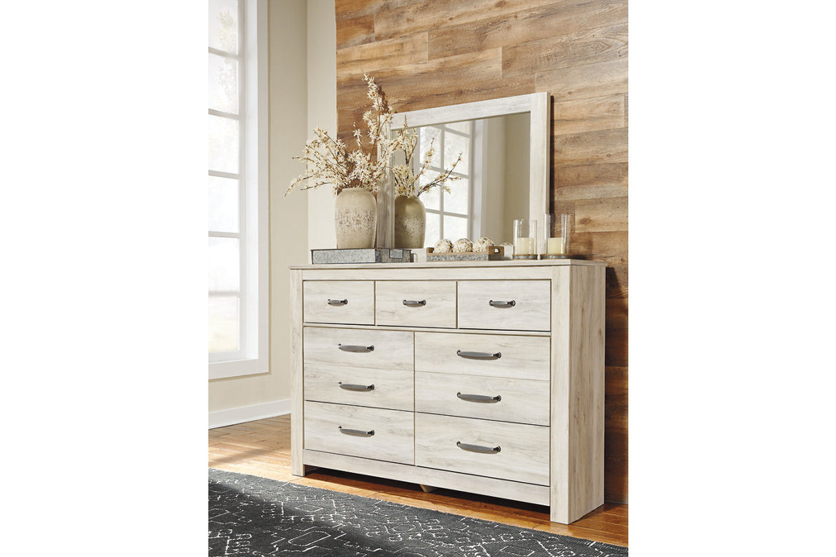 Bellaby Whitewash Dresser and Mirror from Ashley - Luna Furniture
