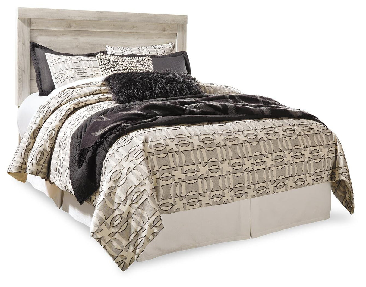 Bellaby Chipped White Queen Panel Headboard, Dresser, Mirror, Chest and 2 Nightstands from Ashley - Luna Furniture