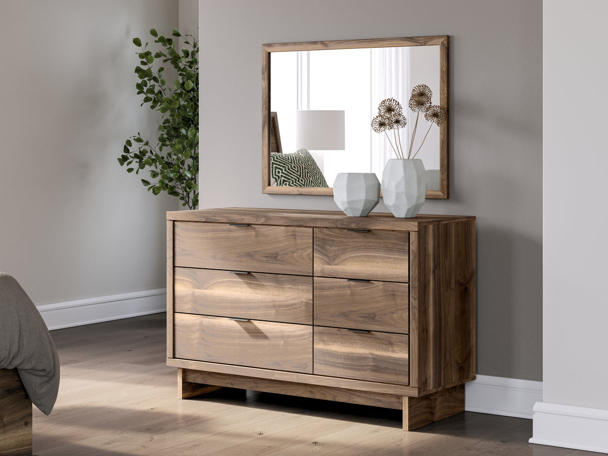Chirason Full Panel Platform Bed, Dresser and Mirror from Ashley Furniture - Luna Furniture