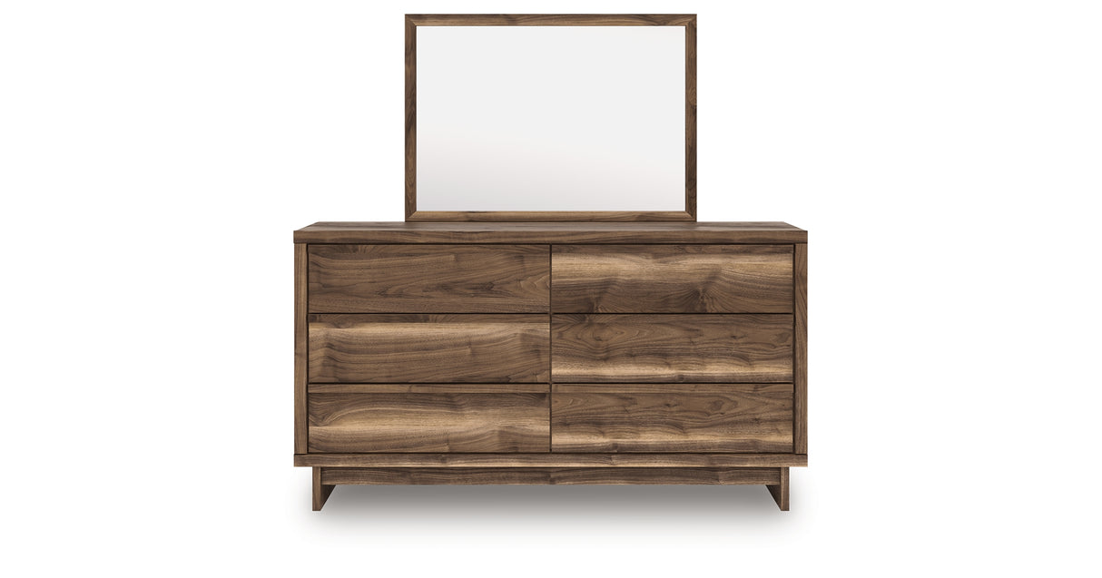 Chirason Brown Dresser and Mirror from Ashley Furniture - Luna Furniture