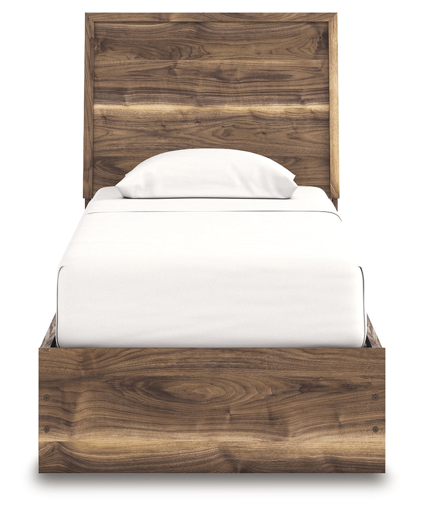 Chirason Twin Panel Bed with Storage, Dresser and Mirror from Ashley Furniture - Luna Furniture