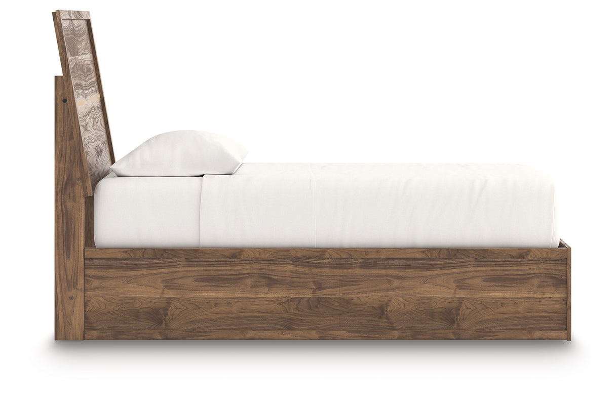 Chirason Twin Panel Platform Bed, Dresser and Mirror from Ashley Furniture - Luna Furniture