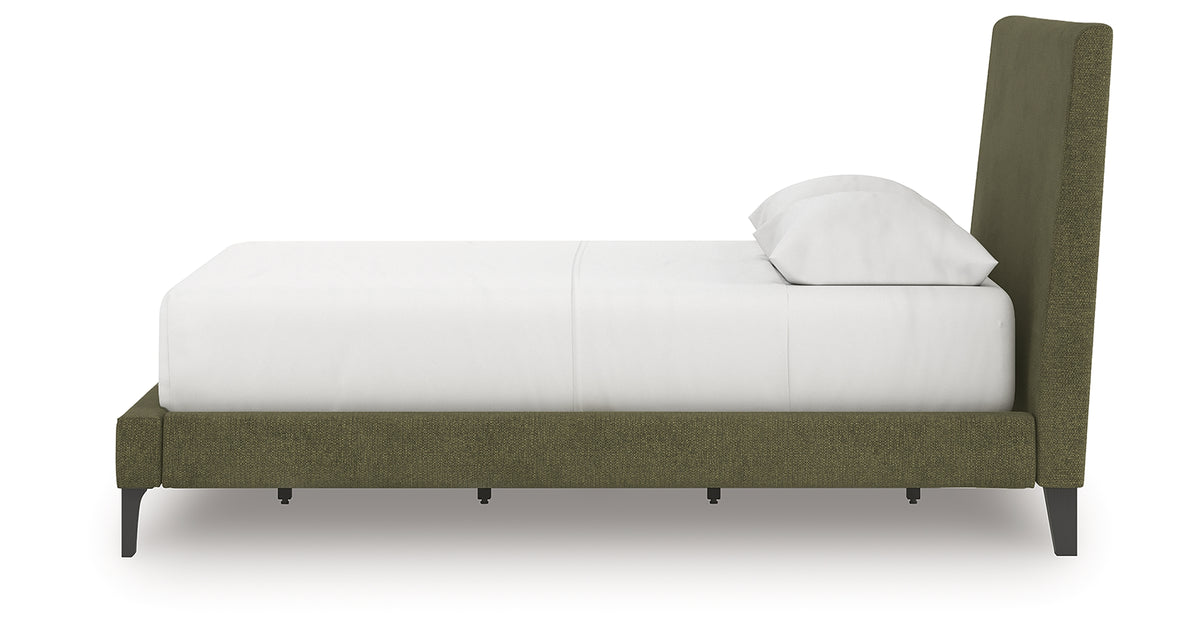 Chirason Sage Green Full Upholstered Bed with Roll Slats from Ashley Furniture - Luna Furniture
