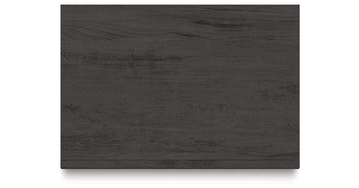 Fraluna Queen Panel Bed with Mirrored Dresser and 2 Nightstands in Charcoal from Ashley - Luna Furniture