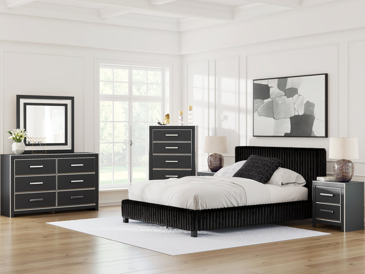 Zuraleus Black Dresser and Mirror from Ashley Furniture - Luna Furniture