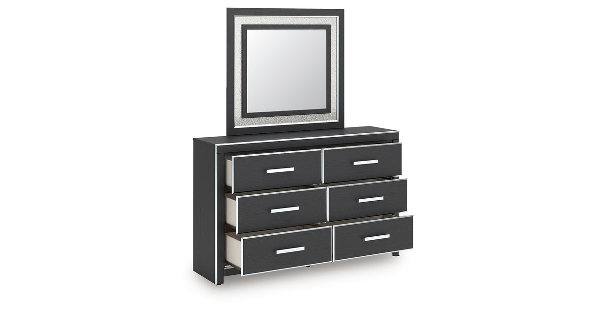 Zuraleus King Upholstered Bed, Dresser, Mirror and 2 Nightstands from Ashley Furniture - Luna Furniture