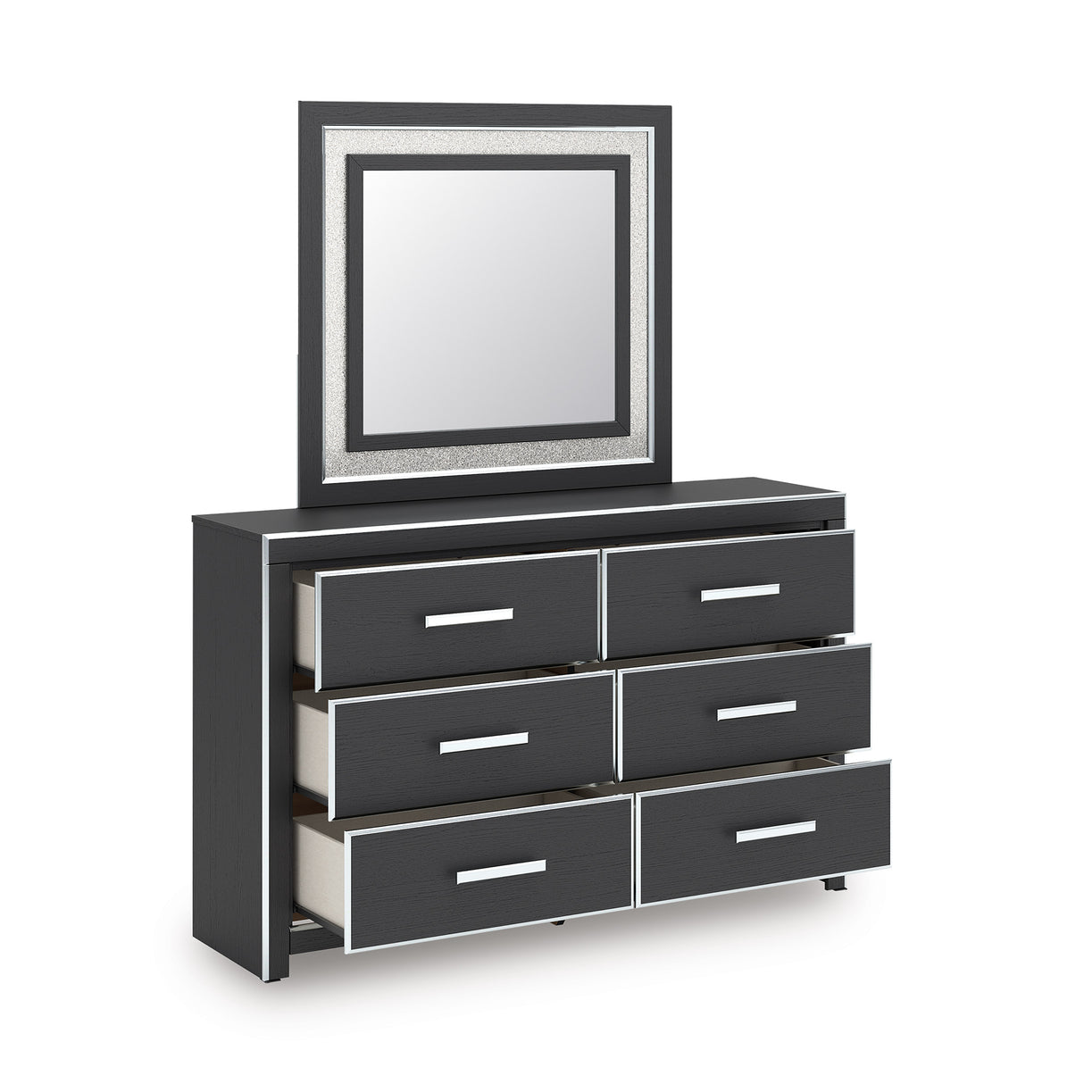 Zuraleus Black Upholstered Panel Bedroom Set from Ashley Furniture - Luna Furniture