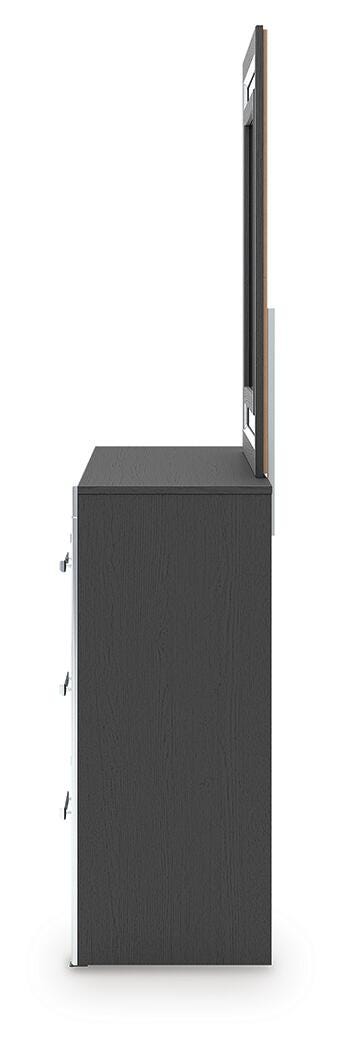 Zuraleus Black King Storage Bed, Dresser, Mirror, Chest and Nightstand from Ashley - Luna Furniture