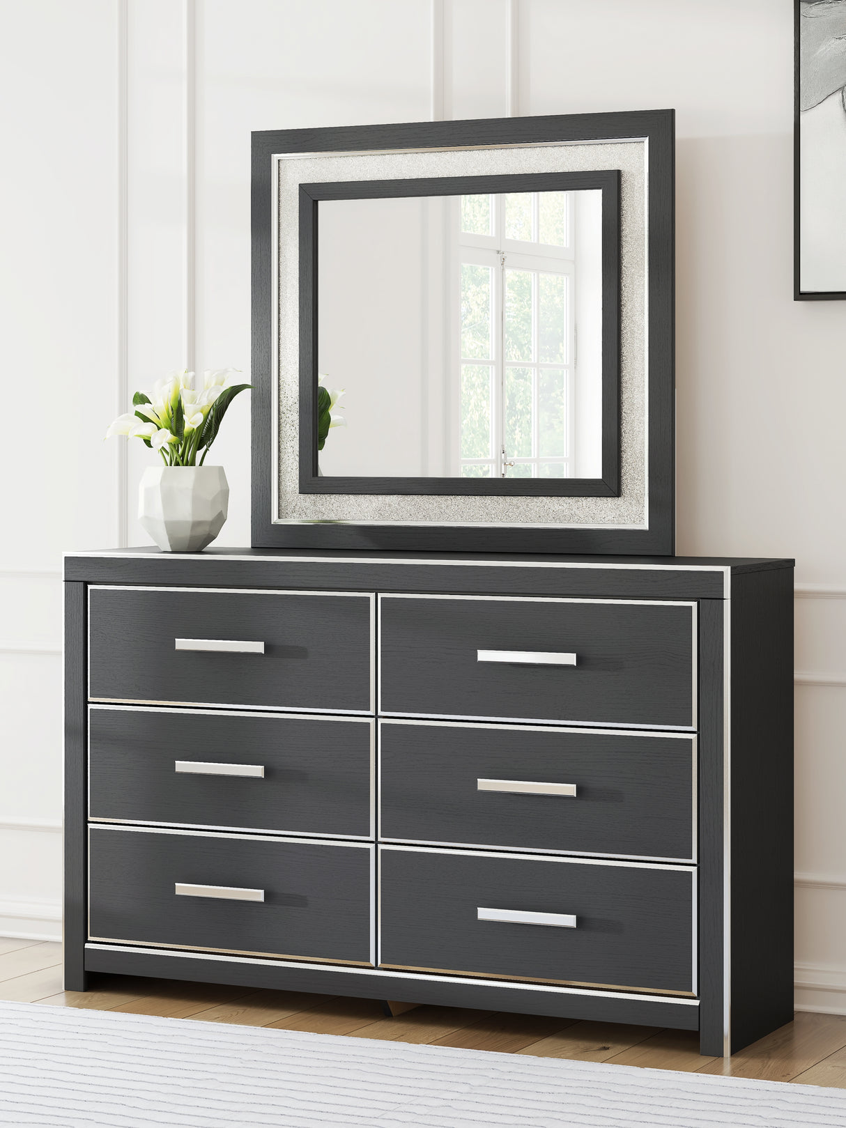 Zuraleus King Upholstered Bed, Dresser, Mirror and 2 Nightstands from Ashley Furniture - Luna Furniture
