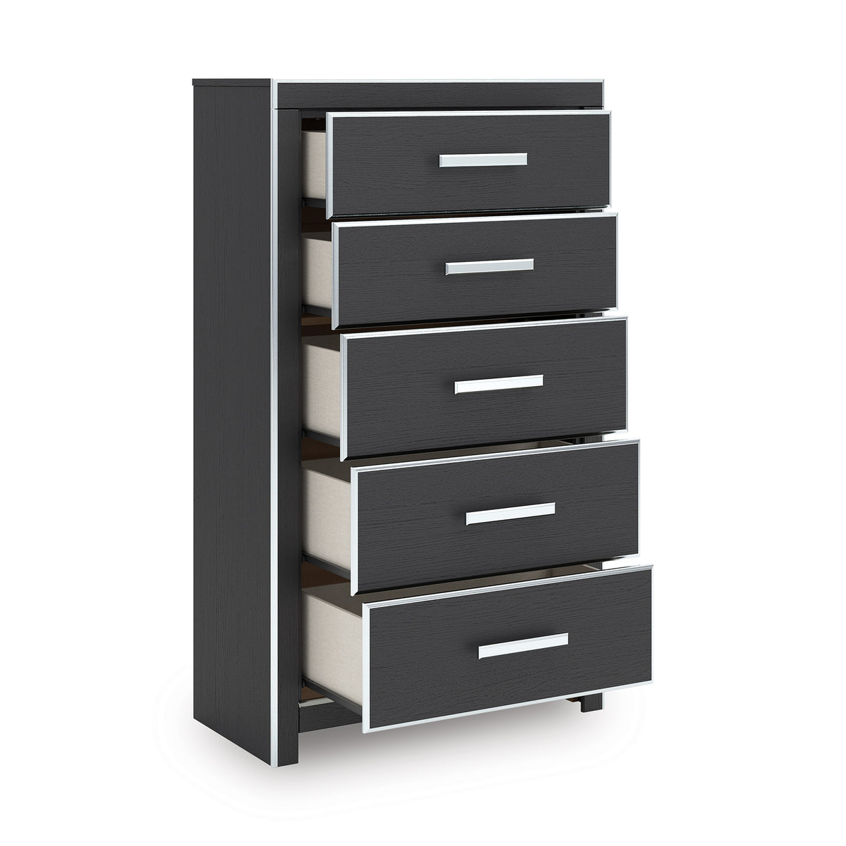 Zuraleus Black Upholstered Panel Bedroom Set from Ashley Furniture - Luna Furniture