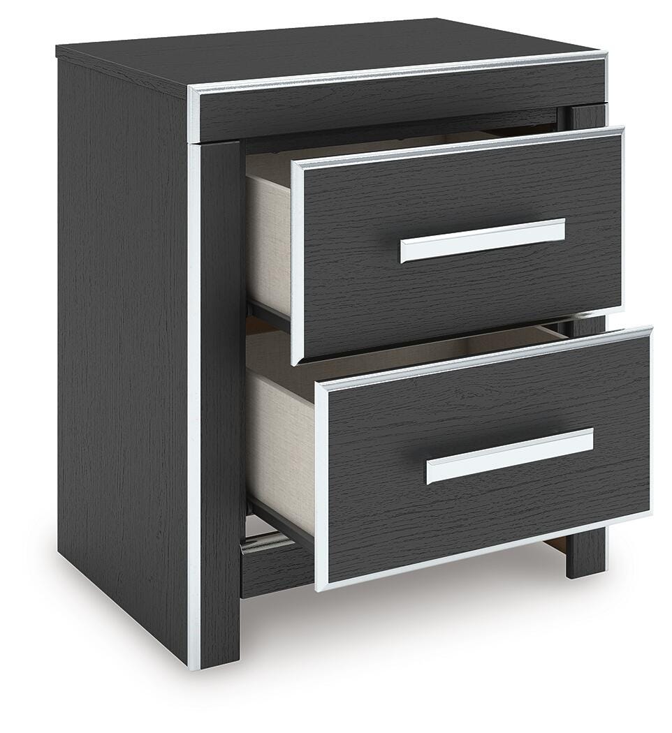 Zuraleus Black King Storage Bed, Dresser, Mirror, Chest and Nightstand from Ashley - Luna Furniture