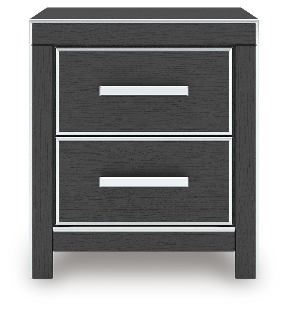 Zuraleus Black King Upholstered Bed, 2 Chests and 2 Nightstands from Ashley - Luna Furniture