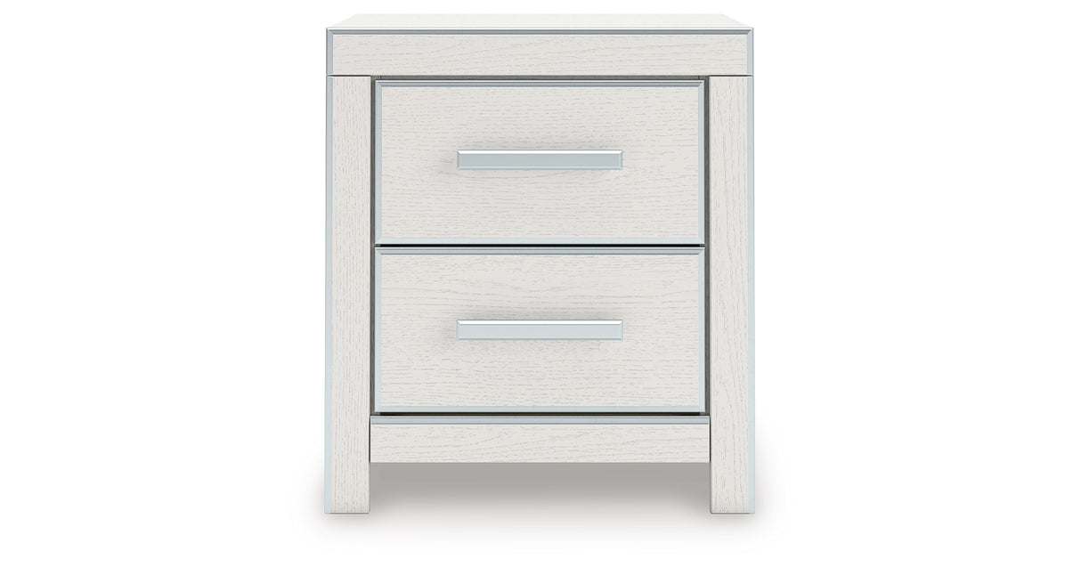 Zuraleus White King Upholstered Panel Storage Bed with Dresser and Nightstand from Ashley - Luna Furniture
