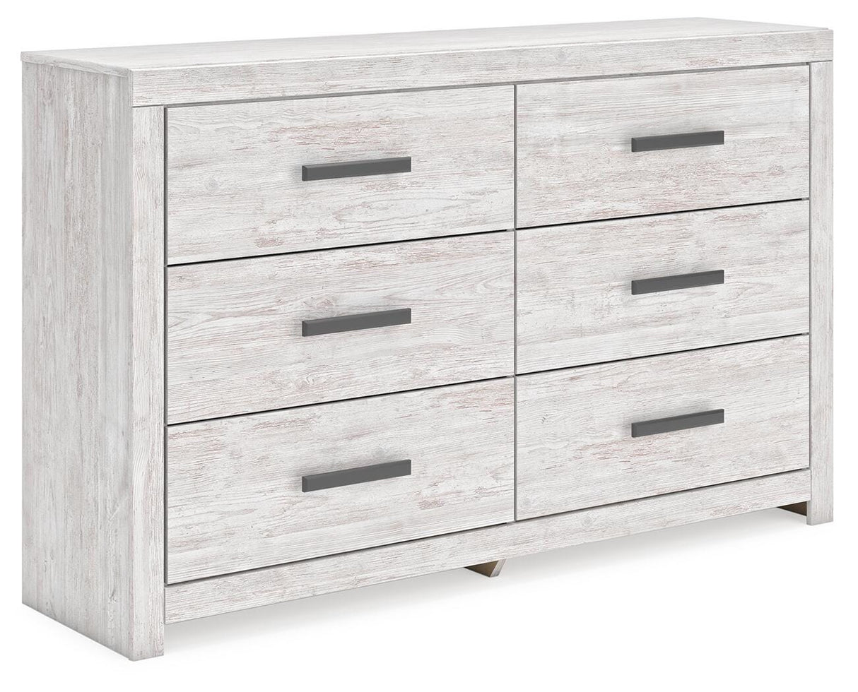 Cayboni Whitewash Full Panel Bed, Dresser and Nightstand from Ashley Furniture - Luna Furniture