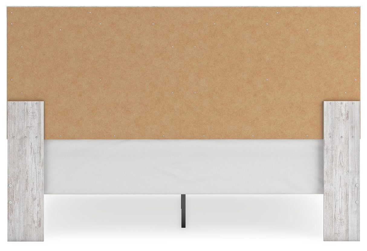 Cayboni Whitewash King Panel Bed, Dresser, Mirror and Chest from Ashley Furniture - Luna Furniture