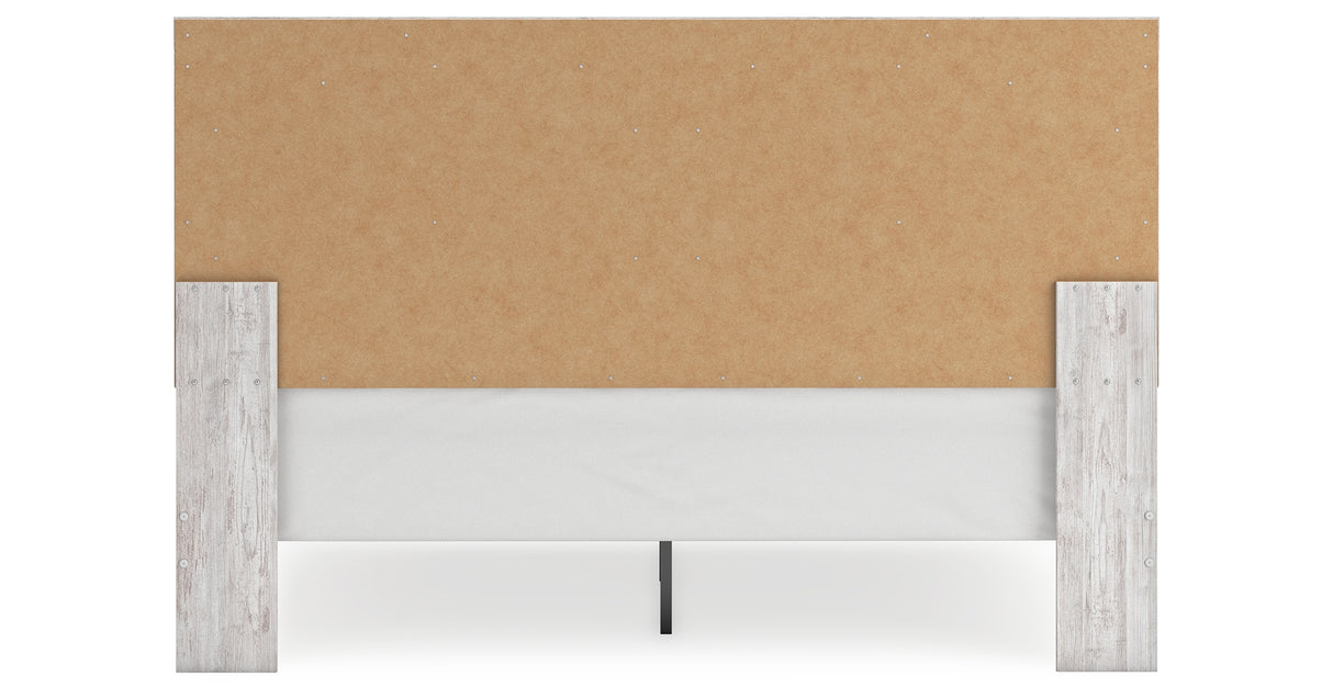 Cayboni King Panel Bed with Dresser in Whitewash from Ashley Furniture - Luna Furniture