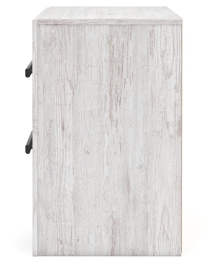 Cayboni Whitewash Full Panel Bed, Dresser and Nightstand from Ashley Furniture - Luna Furniture
