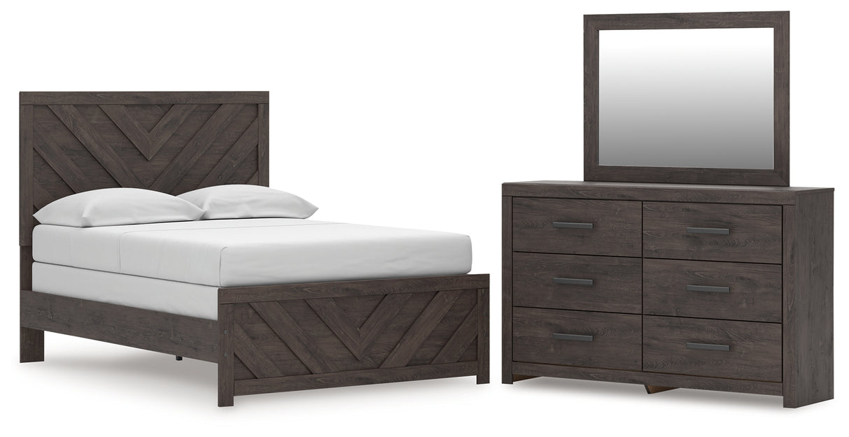 Prendonea Full Panel Bed, Dresser and Mirror from Ashley Furniture - Luna Furniture