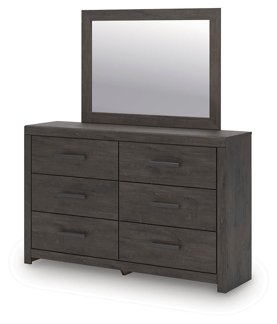Prendonea Full Panel Bed, Dresser, Mirror, Chest and Nightstand from Ashley Furniture - Luna Furniture