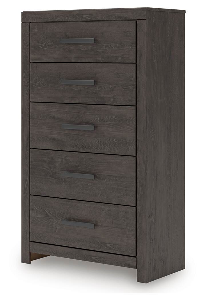 Prendonea Full Panel Bed, Dresser, Mirror, Chest and Nightstand from Ashley Furniture - Luna Furniture
