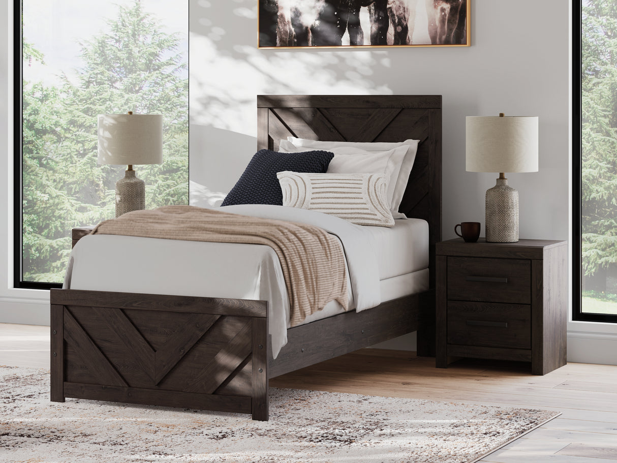 Prendonea Twin Panel Bed, Dresser and Mirror from Ashley Furniture - Luna Furniture